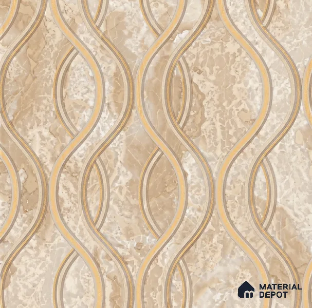 AA100905 | 9.5 Meter x 21 Inch PVC Patterned Look Wallpaper - 55 Sq. Ft. | Minimum 15% wastage during installation