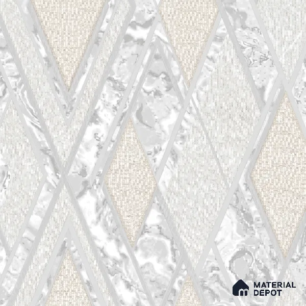 AA100101 | 9.5 Meter x 21 Inch PVC Geometric Look Wallpaper - 55 Sq. Ft. | Minimum 15% wastage during installation