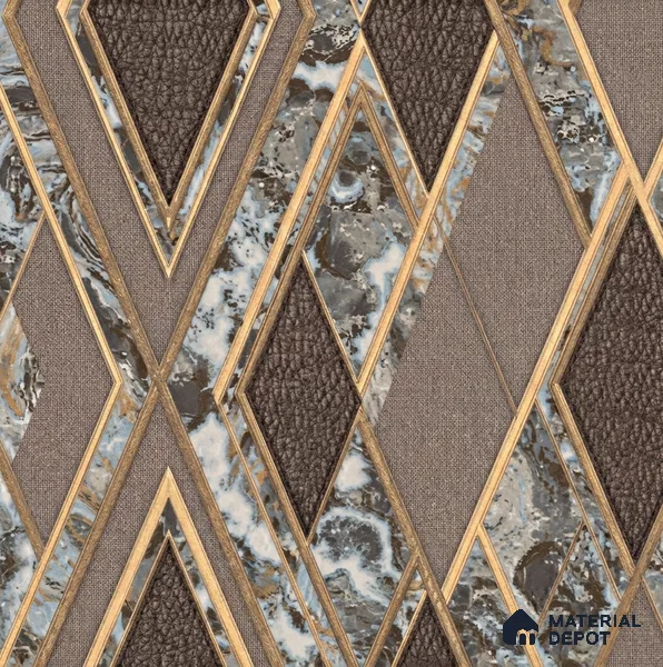 AA100104 | 9.5 Meter x 21 Inch PVC Geometric Look Wallpaper - 55 Sq. Ft. | Minimum 15% wastage during installation