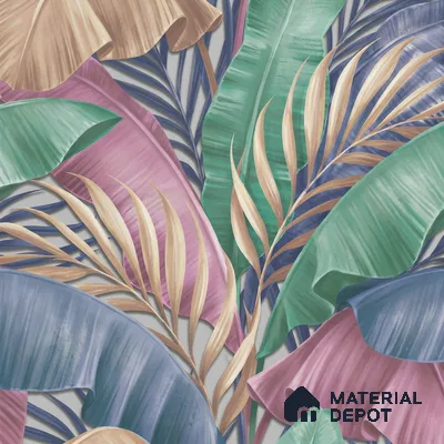 AA100204 | 9.5 Meter x 21 Inch PVC Florals Look Wallpaper - 55 Sq. Ft. | Minimum 15% wastage during installation