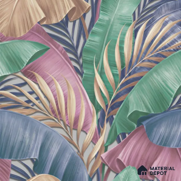 AA100204 | 9.5 Meter x 21 Inch PVC Florals Look Wallpaper - 55 Sq. Ft. | Minimum 15% wastage during installation