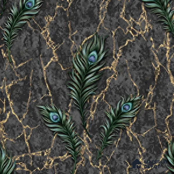 AA100707 | 9.5 Meter x 21 Inch PVC Florals Look Wallpaper - 55 Sq. Ft. | Minimum 15% wastage during installation