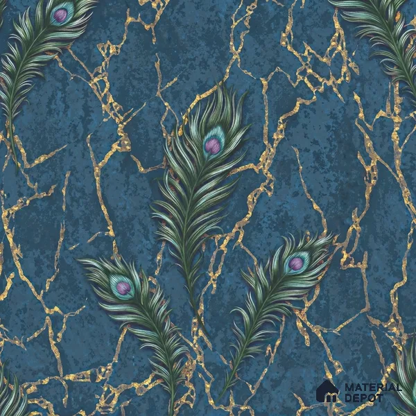 AA100706 | 9.5 Meter x 21 Inch PVC Florals Look Wallpaper - 55 Sq. Ft. | Minimum 15% wastage during installation