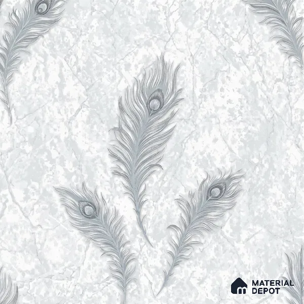 AA100708 | 9.5 Meter x 21 Inch PVC Florals Look Wallpaper - 55 Sq. Ft. | Minimum 15% wastage during installation