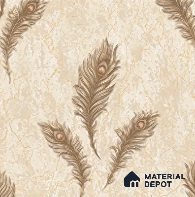 AA100704 | 9.5 Meter x 21 Inch PVC Florals Look Wallpaper - 55 Sq. Ft. | Minimum 15% wastage during installation