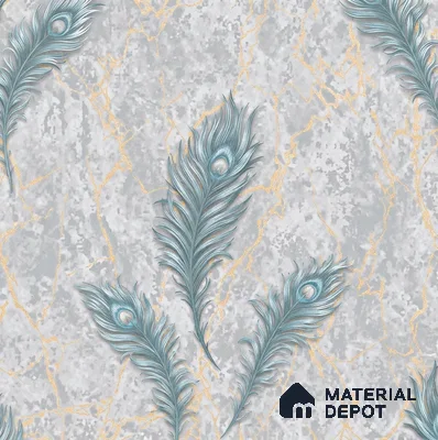 AA100703 | 9.5 Meter x 21 Inch PVC Florals Look Wallpaper - 55 Sq. Ft. | Minimum 15% wastage during installation