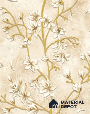 WK160-42 | 10 Meter x 21 Inches Florals Look Wallpaper - 57.37 Sq. Ft. | Minimum 15% wastage during installation