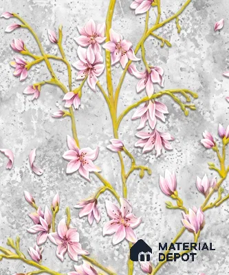 WK160-43 | 10 Meter x 21 Inches Florals Look Wallpaper - 57.37 Sq. Ft. | Minimum 15% wastage during installation