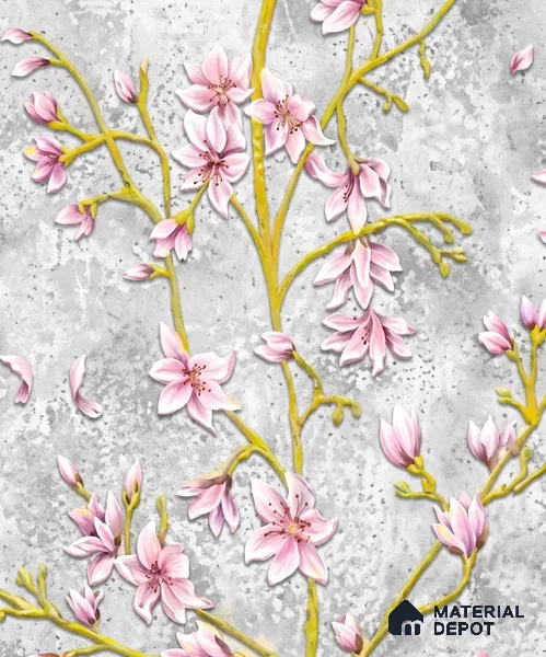 WK160-43 | 10 Meter x 21 Inches Florals Look Wallpaper - 57.37 Sq. Ft. | Minimum 15% wastage during installation