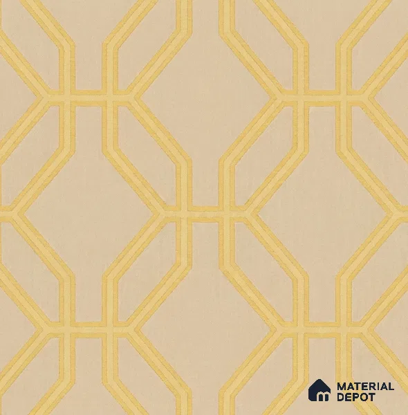 WK160-34 | 10 Meter x 21 Inches Geometric Look Wallpaper - 57.37 Sq. Ft. | Minimum 15% wastage during installation