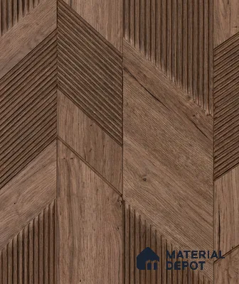 WK160-32 | Cocoa Brown Large Chevron Panel Patterned Wallpaper - 10 Meter x 21 Inches, 57.37 Sq. Ft. (Min. 15% Wastage)
