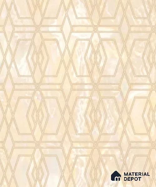 WK160-53 | 10 Meter x 21 Inches Geometric Look Wallpaper - 57.37 Sq. Ft. | Minimum 15% wastage during installation