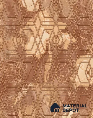 WK160-55 | 10 Meter x 21 Inches Geometric Look Wallpaper - 57.37 Sq. Ft. | Minimum 15% wastage during installation