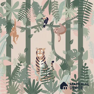 MM03 | 10 Meter x 21 Inches Animal Print Look Wallpaper - 57.37 Sq. Ft. | Minimum 15% wastage during installation