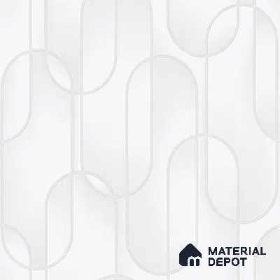 M9-6 | Off-White Ribbon Loop Patterned Wallpaper - 10 Meter x 21 Inches, 57.37 Sq. Ft. (Min. 15% Wastage)