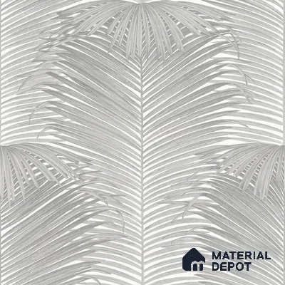M13-2 | Grey Fan Palm Textured Wallpaper - 10 Meter x 21 Inches, 57.37 Sq. Ft. (Min. 15% Wastage)
