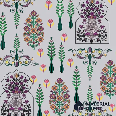 8019 | 10 Meter x 21 Inches Indian Look Wallpaper - 57.41 Sq. Ft.