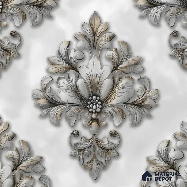 8030 | 10 Meter x 21 Inches Florals Look Wallpaper - 57.41 Sq. Ft.