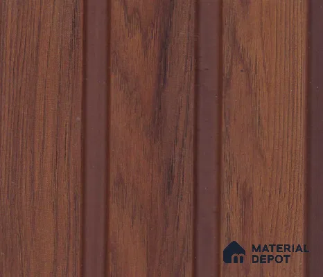 Brown Wood Look PN 07593 8 ft x 5 inch Charcoal Panel/Louver - 12 mm