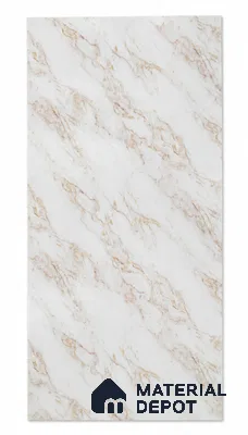 Marble Look PN 08036  8 ft x 4 ft Texture Finish Decorative Wall Panel - 1.5 mm | Suitable for TV Unit, Wardrobe, Kitchen Cabinets