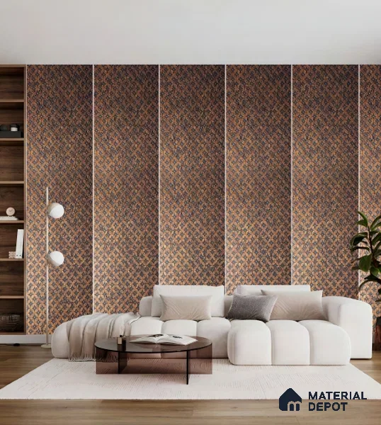 PN 07627 Carbon Series Decorative Wall Louvers/Panels | 8 ft x 2 ft - 4 mm