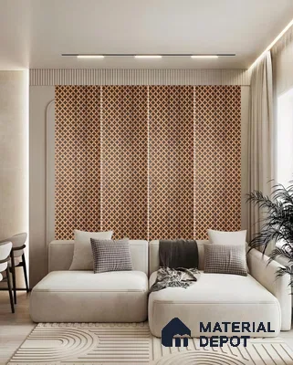 PN 07629 Carbon Series Decorative Wall Louvers/Panels | 8 ft x 2 ft - 4 mm