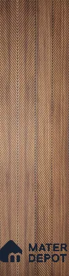PN 07631 Carbon Series Decorative Wall Louvers/Panels | 8 ft x 2 ft - 4 mm
