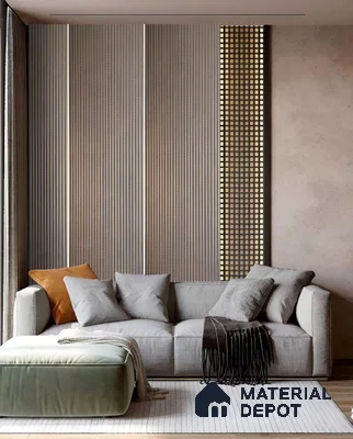 PN 07632 Carbon Series Decorative Wall Louvers/Panels | 8 ft x 2 ft - 4 mm