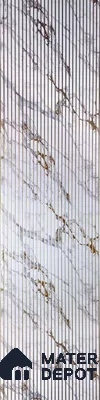 PN 07635 Carbon Series Decorative Wall Louvers/Panels | 8 ft x 2 ft - 4 mm
