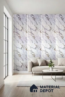 PN 07635 Carbon Series Decorative Wall Louvers/Panels | 8 ft x 2 ft - 4 mm