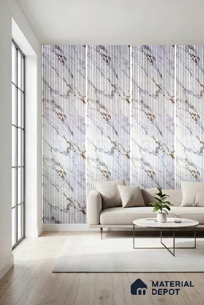 PN 07635 Carbon Series Decorative Wall Louvers/Panels | 8 ft x 2 ft - 4 mm