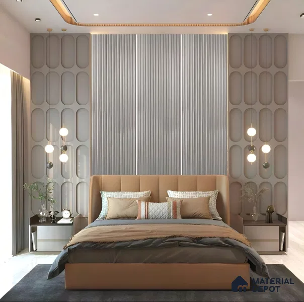 PN 07636 Carbon Series Decorative Wall Louvers/Panels | 8 ft x 2 ft - 4 mm