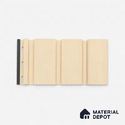 Pine Wood 10 ft x 1 ft (3060x340 mm) Soffit Design Interior & Exterior Wall & Ceiling Panel - 12 mm | Suitable for Balcony, Facade & Open Area | Width is Subjected to 5% Variation