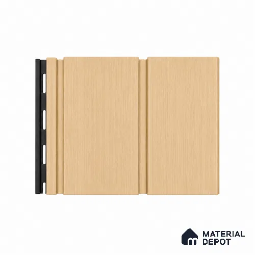 Maple Wood 10 ft x 1 ft (3060x340 mm) Duo Design Interior & Exterior Wall & Ceiling Panel - 12 mm | Suitable for Balcony, Facade & Open Area | Width is Subjected to 5% Variation