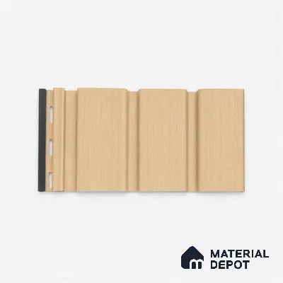 Maple Wood 10 ft x 1 ft (3060x340 mm) Soffit Design Interior & Exterior Wall & Ceiling Panel - 12 mm | Suitable for Balcony, Facade & Open Area | Width is Subjected to 5% Variation