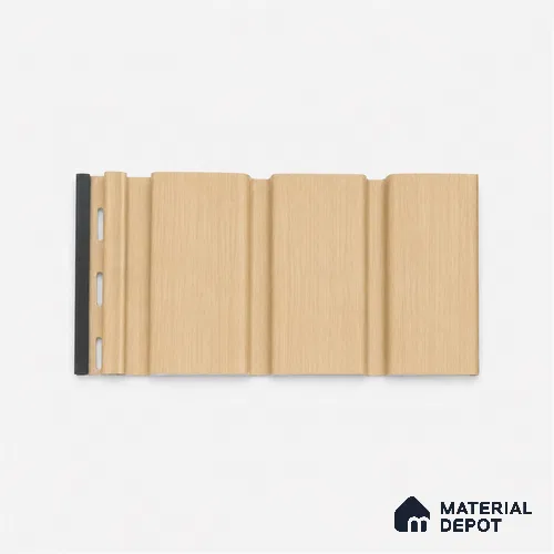 Maple Wood 10 ft x 1 ft (3060x340 mm) Soffit Design Interior & Exterior Wall & Ceiling Panel - 12 mm | Suitable for Balcony, Facade & Open Area | Width is Subjected to 5% Variation