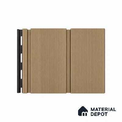 Birch 10 ft x 1 ft (3060x340 mm) Duo Design Interior & Exterior Wall & Ceiling Panel - 12 mm | Suitable for Balcony, Facade & Open Area | Width is Subjected to 5% Variation