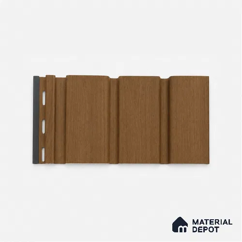 Golden Oak 10 ft x 1 ft (3060x340 mm) Soffit Design Interior & Exterior Wall & Ceiling Panel - 12 mm | Suitable for Balcony, Facade & Open Area | Width is Subjected to 5% Variation