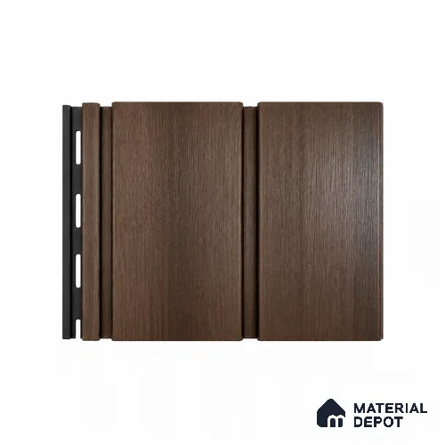 Walnut 10 ft x 1 ft (3060x340 mm) Duo Design Interior & Exterior Wall & Ceiling Panel - 12 mm | Suitable for Balcony, Facade & Open Area | Width is Subjected to 5% Variation