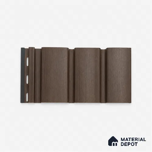 Walnut 10 ft x 1 ft (3060x340 mm) Soffit Design Interior & Exterior Wall & Ceiling Panel - 12 mm | Suitable for Balcony, Facade & Open Area | Width is Subjected to 5% Variation