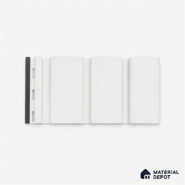 Super White 10 ft x 1 ft (3060x340 mm) Soffit Design Interior & Exterior Wall & Ceiling Panel - 12 mm | Suitable for Balcony, Facade & Open Area | Width is Subjected to 5% Variation
