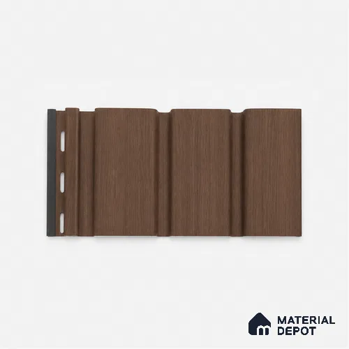 Mahogany 10 ft x 1 ft (3060x340 mm) Soffit Design Interior & Exterior Wall & Ceiling Panel - 12 mm | Suitable for Balcony, Facade & Open Area | Width is Subjected to 5% Variation