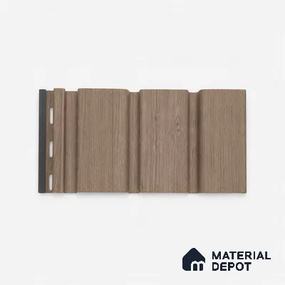 Chestnut 10 ft x 1 ft (3060x340 mm) Soffit Design Interior & Exterior Wall & Ceiling Panel - 12 mm | Suitable for Balcony, Facade & Open Area | Width is Subjected to 5% Variation