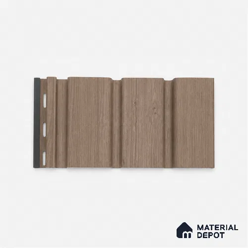 Chestnut 10 ft x 1 ft (3060x340 mm) Soffit Design Interior & Exterior Wall & Ceiling Panel - 12 mm | Suitable for Balcony, Facade & Open Area | Width is Subjected to 5% Variation