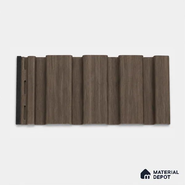 Royal Nut 10 ft x 0.86 ft (3060x265 mm) Louvers Design Interior & Exterior Wall & Ceiling Panel - 14 mm | Suitable for Balcony, Facade & Open Area | Width is Subjected to 5% Variation