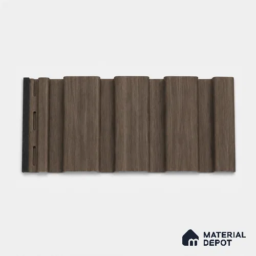 Royal Nut 10 ft x 0.86 ft (3060x265 mm) Louvers Design Interior & Exterior Wall & Ceiling Panel - 14 mm | Suitable for Balcony, Facade & Open Area | Width is Subjected to 5% Variation