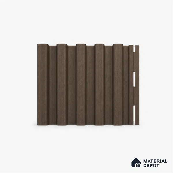 Royal Nut 10 ft x 8.2 inch Vertica Design Interior & Exterior Wall & Ceiling Panel - 20 mm | Suitable for Balcony, Facade & Open Area | Width is Subjected to 5% Variation