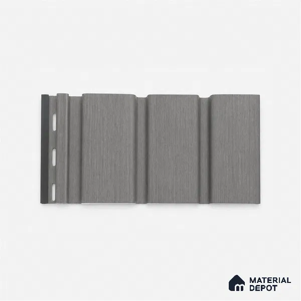 Ashwood Grey 10 ft x 1 ft (3060x340 mm) Soffit Design Interior & Exterior Wall & Ceiling Panel - 12 mm | Suitable for Balcony, Facade & Open Area | Width is Subjected to 5% Variation