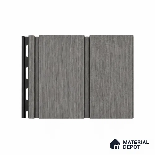 Ashwood Grey 10 ft x 1 ft (3060x340 mm) Duo Design Interior & Exterior Wall & Ceiling Panel - 12 mm | Suitable for Balcony, Facade & Open Area | Width is Subjected to 5% Variation
