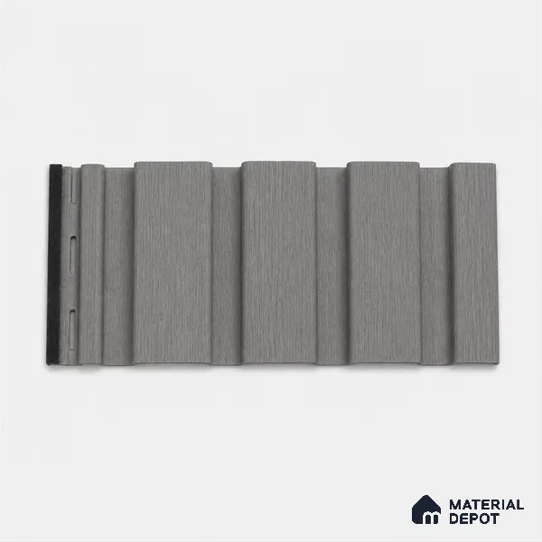 Ashwood Grey 10 ft x 0.86 ft (3060x265 mm) Louvers Design Interior & Exterior Wall & Ceiling Panel - 14 mm | Suitable for Balcony, Facade & Open Area | Width is Subjected to 5% Variation